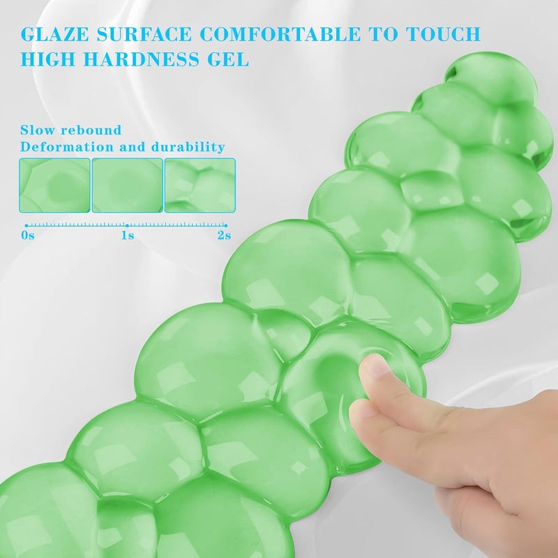 KEPUTAIER Gel Cloud Keyboard Wrist Rest, Cute Wrist Support and Arm Support Keyboard Rest for Keyboard Typing Pain Relief，Suitable for Office/Computer/Laptop/Gaming（Keyboard Wrist Rest Green） - Image 4